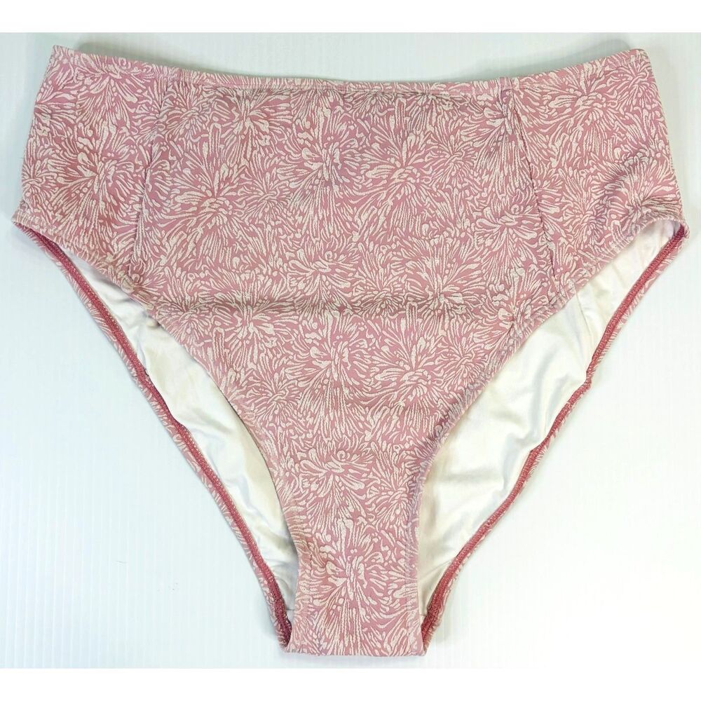 Andie 90s high waisted cheeky bottom eco nylon floral